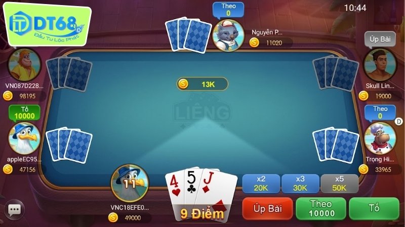 Liêng DT68 - Game Bài Đỉnh Cao Cho Tín Đồ Cá Cược 3 Chiến lược và mẹo chơi liêng DT68 hiệu quả