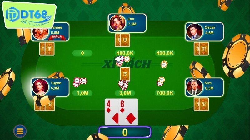 Xì Dách DT68 - Trò Chơi Đỉnh Cao Cho Tín Đồ Cá Cược 1 Luật chơi xì dách DT68 cơ bản